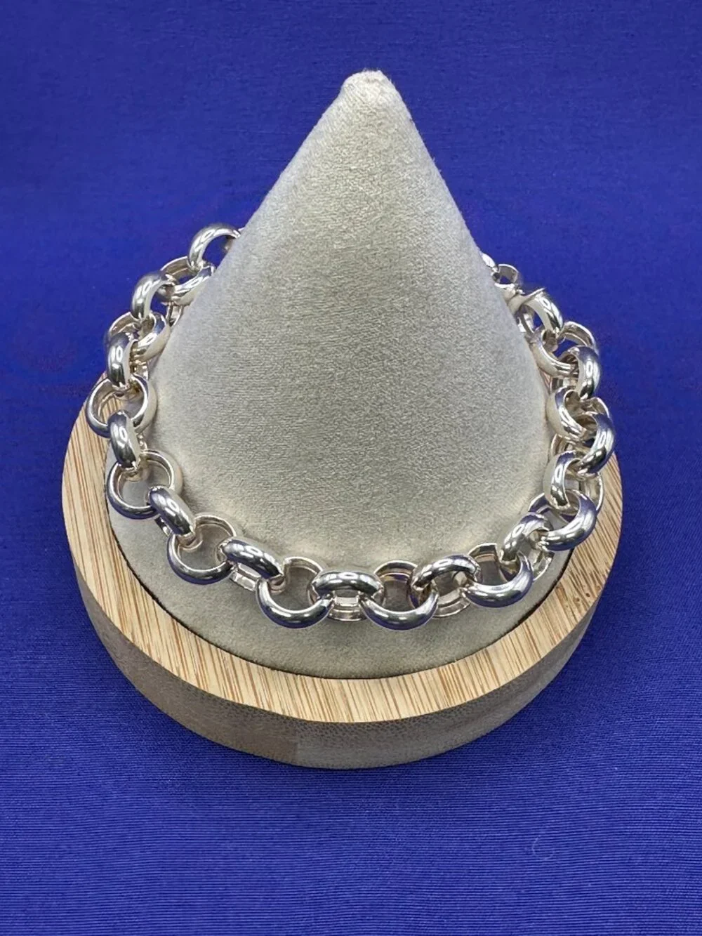 Milor Italy 950 Ultrafine Silver Open Link Bracelet - Picture 14 of 16
